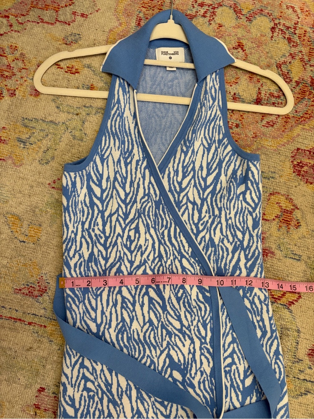 Diane Von Furstenberg Light Blue Knit Top - Picture 5 of 8